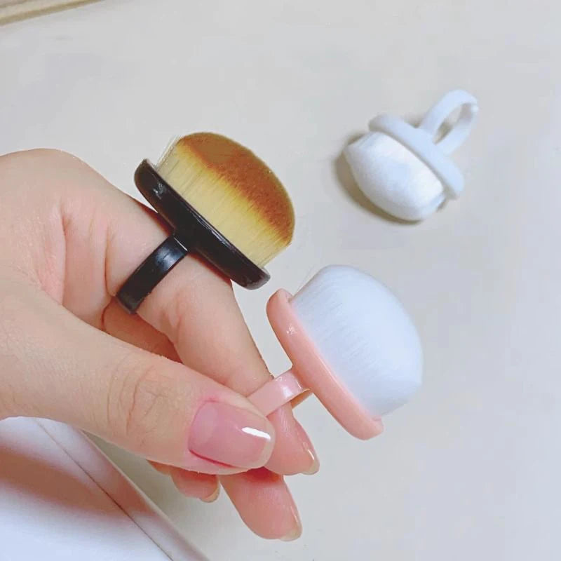 1/9pcs Professional Nail Dust Brush Buckle Brush Oval Gel Dust Cleaning Make Up Nail Tools Ring-shaped Brush Manicure Brushes