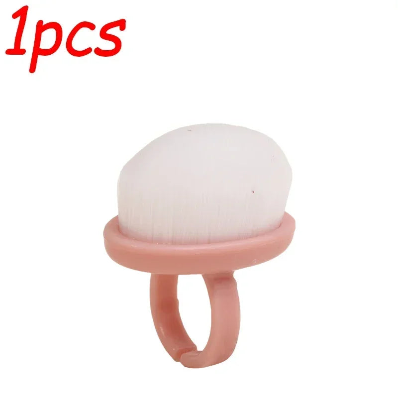 1/9pcs Professional Nail Dust Brush Buckle Brush Oval Gel Dust Cleaning Make Up Nail Tools Ring-shaped Brush Manicure Brushes