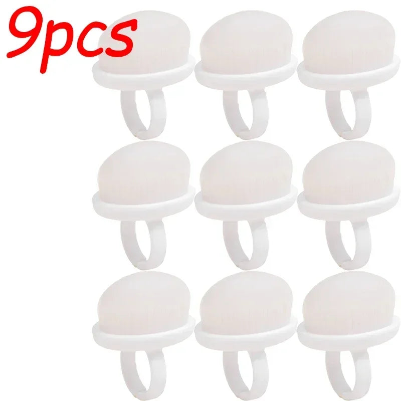 1/9pcs Professional Nail Dust Brush Buckle Brush Oval Gel Dust Cleaning Make Up Nail Tools Ring-shaped Brush Manicure Brushes