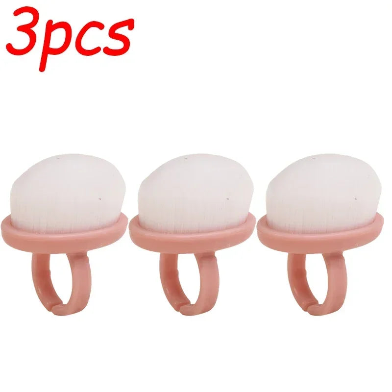 1/9pcs Professional Nail Dust Brush Buckle Brush Oval Gel Dust Cleaning Make Up Nail Tools Ring-shaped Brush Manicure Brushes